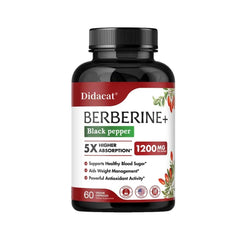 Berberine Supplement 1200 Mg Per Serving - Highly Absorbed, Heart Health, Weight Management, Antioxidant