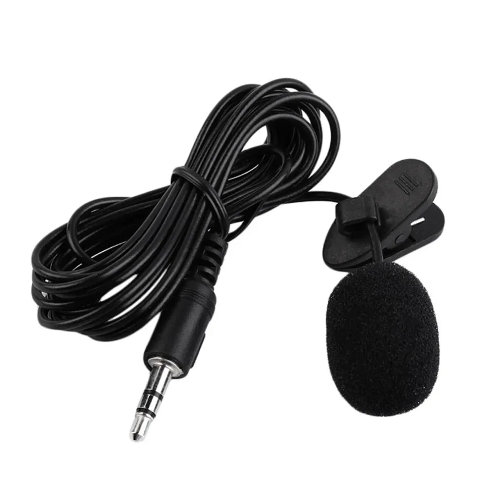 3.5mm Mini Lavalier Microphone Metal Clip Lapel Mic for Mobile Phone PC Laptop Wired Mikrofo/Microfon for Speaking Vocal Audio