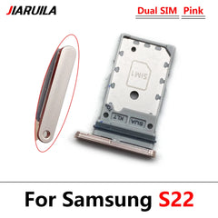 SIM Card Tray Slot Holder Adapter Accessories For Samsung S22 / S22 Plus / S22 Ultra