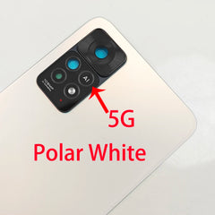 For Xiaomi Redmi Note 11 Pro 4G 5G , A+ Glass Back Rear Housing Cover 11E Pro Back Door Replacement Hard Battery Case