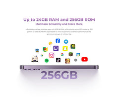 هاتف OUKITEL P1 الذكي بشاشة AMOLED مقاس 6.7 بوصة ومعالج MTK Helio G99 وذاكرة وصول عشوائي (8 جيجابايت) وذاكرة تخزين داخلية (256 جيجابايت) وكاميرا 50 ميجابكسل وبطارية 5150 مللي أمبير في الساعة ونظام NFC ونظام تشغيل Android 14