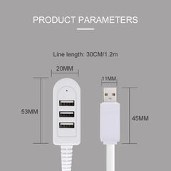 كابل تمديد شاحن موزع 5 فولت متعدد المنافذ من One for Three، كابل تمديد خارجي، موزع USB3.0