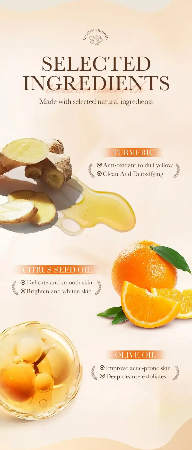 SADOER Turmeric Brightening Scrub Deep Cleansing Exfoliating Body Scrub Salt Moisturizing Hydrating Smoothing Skin Care - Mumzar