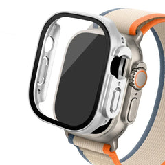 Glass+case For Apple Watch Ultra 2 case 49mm smartwatch PC Bumper+Screen Protector Tempered Cover iwatch series band Accessories