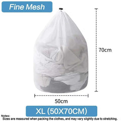 1PC Mesh Laundry Wash Bag – Machine Washable with Drawstring, Reusable & Travel-Friendly for Blouses, Stockings & Underwear