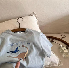 Fashion Casual T-shirt Children's Clothing Printed Cartoon Kids Short Sleeve Tops Tees Boutique Boys Girls Clothes O-neck Tshirt