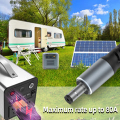 16AWG XT60 Female To DC5521 Male Power Cable Adapter for Solar Power Station and Laptops