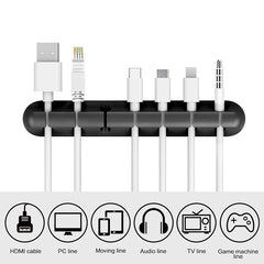 منظم كابلات USB من السيليكون من NNBILI، لفاف الكابل، مشابك إدارة سطح المكتب، حامل كابلات للفأرة وسماعات الرأس، منظم أسلاك