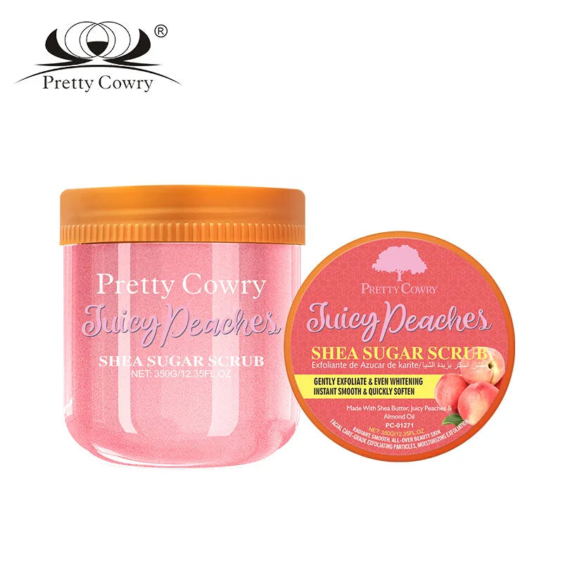 350ml Face&Body Scrub Deep exfoliates to remove dead skin cells Rich in shea butter to nourish dry skin Leaves skin silky smooth