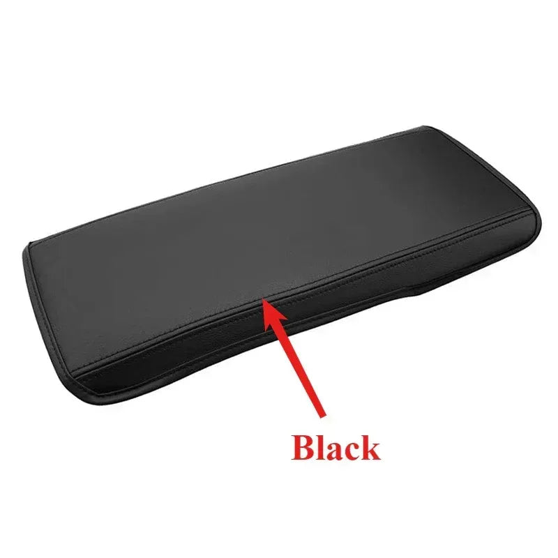 Center console armrest protection cushion pad, smooth black cover