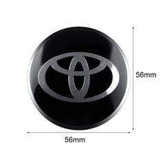 56/60mm Car Wheel Hub Center Cap Aluminum Metal Logo Stickers For Toyota Rav4 Corolla Camry Aqua Auris Cross Yaris TRD Prius GR