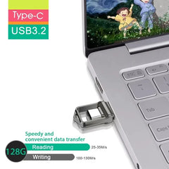 محرك أقراص فلاش USB Type-c 2 في 1 من شاومي بسعة 2 تيرابايت 3.2 بوصة، نقل عالي السرعة، قرص معدني مقاوم للماء، عالمي للهواتف المحمولة والكمبيوتر
