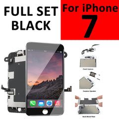 Full Set Screen For iPhone 7 7G LCD Display Replacement Touch Digitizer Complete Assembly+Camera+Ear Speaker A1660 A1778 A1779