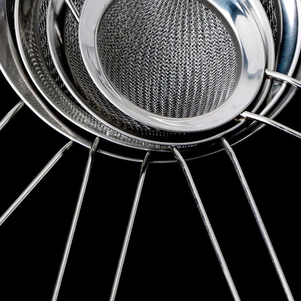 Flour Strainer Mesh With Handle Diameter7/8/10/12/14/16/18/20/22cm Stainless Steel Colander Tea Sifter Kitchen Sieve Filter Tool