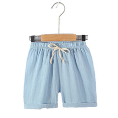 2 4 6 8 10 Years Boys Shorts Kids Sport Pant Baby Summer Clothes Children Linen Soft Cotton Shorts Newborn Toddler Casual Shorts