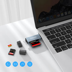 CF Card Reader 3-in-1 SD Memory Card MicroSD SLR Camera TypeC Dual-Purpose OTG 6in1 U disk Hard Disk Transmission And Expansion
