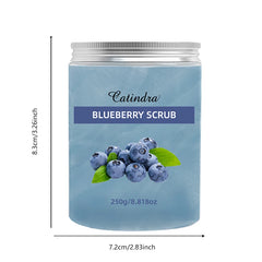 Catindra Blueberry Body Scrub Cleansing Exfoliator Removes Dark Spots Melanin Moisturizing Skin Care Exfoliating Scrubs
