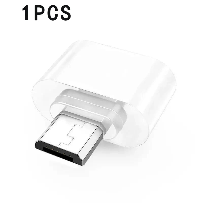 1/5PCS Micro Male To USB-A 2.0 Female Mini OTG  Data Connector Converter Cable Adapter For Tablet PC Android Mobile Phone Plug