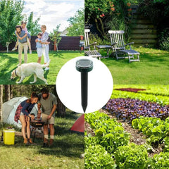 Solar Ultrasonic Rat Repellent Cat Repellent Ultrasonic Outdoor Long-lasting Anti-cat Meowing Solar Electronic Repeller ABS
