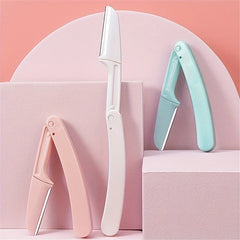 3Pcs Eyebrow Trimmer Facial Epilators for Women Pocketknife Eyebrow Profiler Hair Remover for Ladies Face Eyebrow Shape Shaver
