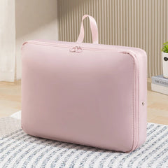 Trendy Down Comforter Storage Bag Moisture-proof Clothing Packing Bag Wardrobe Organizer Save Space Compressible Bag