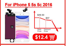 Full Set LCD For iPhone 6 A1586 Display Touch Screen Digitizer Full Assembly 6G Ecran Replacement With Home Button Front Camera