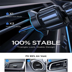 Magsafe Car Phone Holder,Powerful Magnetism Premium Quality Single-Hand Operation Metal Hook Magnetic Car Phone Mount