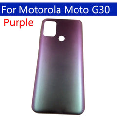 Battery Cover Rear Door Back Case Housing For Motorola Moto G30 XT2129-1 XT2129-2 Battery Cover Replacement Parts