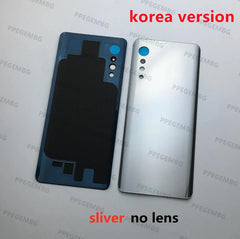 Back Glass G9 Replacement For LG Velvet G9 4G G910 5G G900 Battery Cover Rear Door Lid Panel Housing Case Camera Lens Sticker