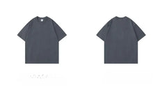 300g Cotton T Shirts Men Short Sleeved Heavyweight  Summer Round Neck Loose Breathable Shirt for Men Women Basic Tee