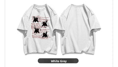 Cute Cartoon  ort Sve T-irt Women's Summer Casual Loose Fit plus Size American Sle Cotton Top Korean Version