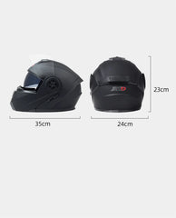 BLD Personalised Motorcycle Full Face Helmet Men Women Fashion Dual Lens Helmets Motocross Racing Modular Flip Up Casco Moto