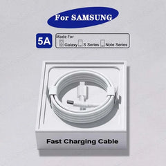 كابل بيانات USB C فائق السرعة PD 45 واط من قطعتين لهاتف Samsung Galaxy S20 S21 S22 S23 Ultra Note 10 5G 20 A53 A54