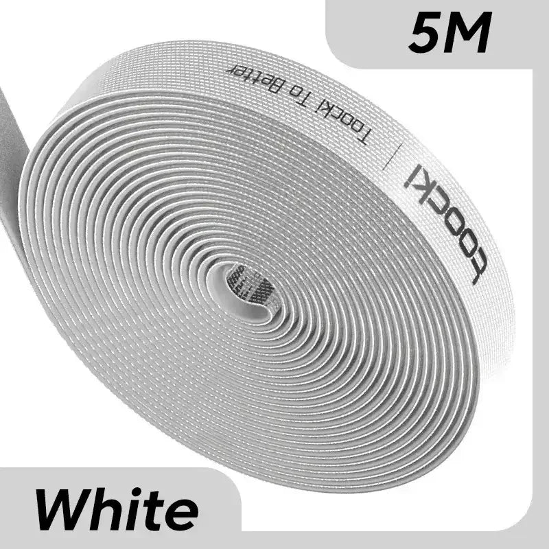 Red cable organizer wire tie roll, 3m length