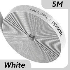 Red cable organizer wire tie roll, 3m length