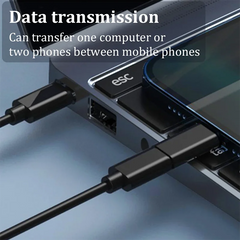 طقم كابل محول شحن متعدد المنافذ USB من النوع C إلى C بقدرة 60 وات، مجموعة تحويل USB C إلى Lightning، USB A وType C إلى Micro/Type C/Lighting