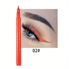 12 color rainbow DIY colored eyeliner is not easy to smudge matte eyeliner pen
