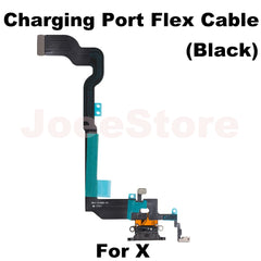 Charging Port Flex Cable for iPhone 11 12 13 14 Pro Max Mini X XS XR USB Charger Dock Connector With Microphone Ribbon Repair