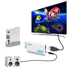 for Wii To HDMI-compatible Adapter Converter 3.5mm Audio For PC HDTV Monitor 1080P 720P Wii2 To HDMI WII2HDMI Converter Adapter