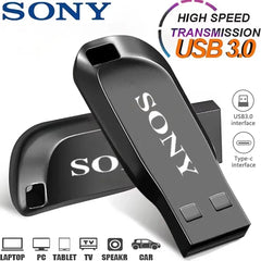 محرك أقراص USB 3.0 USB 2 تيرابايت من سوني، محرك أقراص SSD معدني عالي السرعة بسعة 1 تيرابايت و512 جيجابايت، محرك أقراص فلاش USB محمول من نوع U، ذاكرة فلاشية