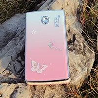 Women Flip Mobile Phone Slim Flashlight Cute Cover Style Dual Sim Big Push Button SOS Sound Recorde Cellphone