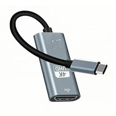 محول من النوع C إلى HDMI بدقة 4K وتردد 60 هرتز، كابل USB C USB3.1 ذكر إلى كابل HDTV أنثى لأجهزة الكمبيوتر المحمول والكمبيوتر اللوحي والتلفزيون وماك بوك