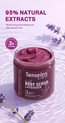500g Lavender Body Scrub Shea Butter Exfoliating Deep Cleansing Dead Skin Removal Whitening Moisturizing Smooth Skin Body Care