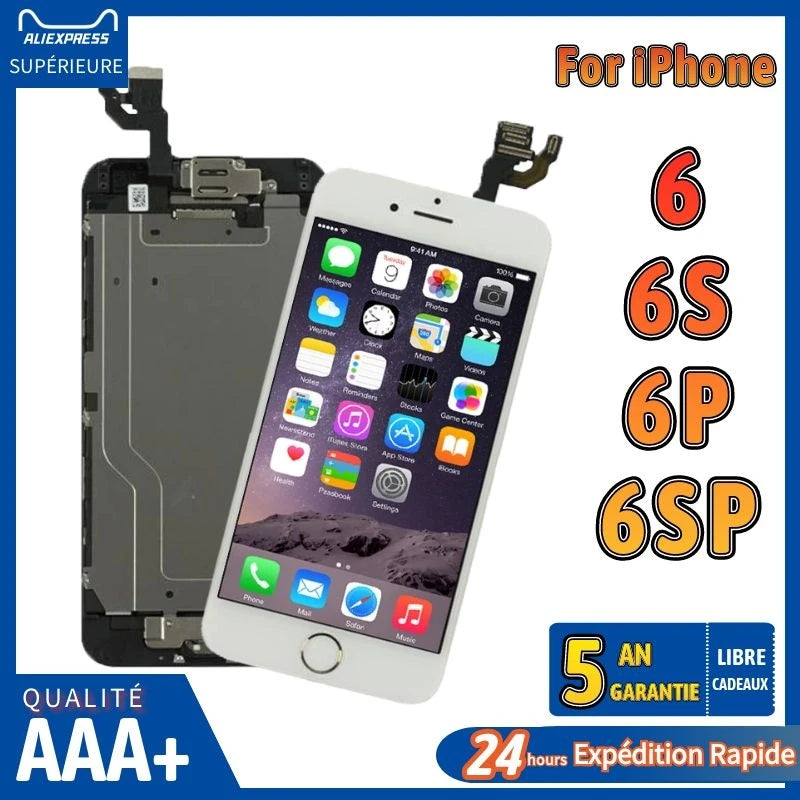 Complete Display For iPhone 6 6S Plus 6P 6SP LCD Screen Replacement Assembly Touch Digitizer Full Set Ecran+Camera+Home Button