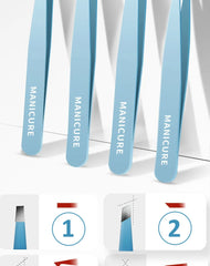 Eyebrow Tweezer Colorful Hair Beauty Fine Hairs Puller Stainless Steel Slanted Eye Brow Clips Removal Makeup Tools