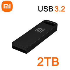 محرك أقراص فلاش USB 3.2 فائق السرعة من شاومي بسعة 2 تيرابايت، محرك أقراص USB صغير معدني، محرك أقراص USB من النوع C، قرص مقاوم للماء، محرك أقراص SSD U