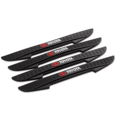 4Pcs Car Door Edge Anti-collision Strips Bumper Trim Sticker Accessories For Toyota Rav4 Corolla Chr Yaris Camry Cross Auris TRD