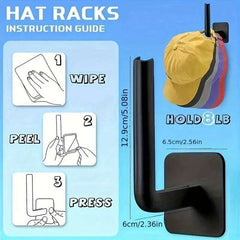 2/4PCS No punching Strong paste hook Shelf Hat rack Adhesive hook