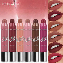 Color Velvet Matte Lipstick Pen Red Lip Liner Waterproof Long-lasting Non-stick Cup Color Lipstick
