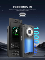 SERVO N95 PRO Mini Sliding Mobile Phone 2 SIM Standby Cellphone Magic Voice Speed Dial Call Recording Flashlight 2.0" Telephones
